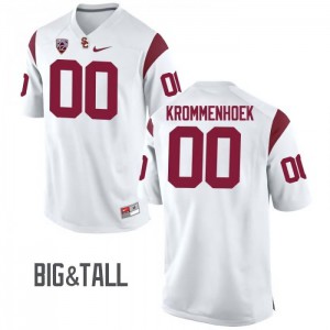Men USC Trojans #00 Erik Krommenhoek White Big & Tall Official Jerseys 542941-982