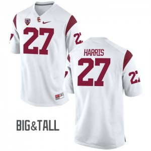 Men USC #27 Ajene Harris White Big & Tall Football Jersey 937376-329