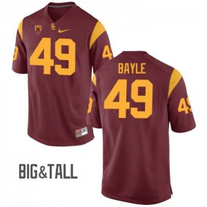 Mens USC #49 Matt Bayle Cardinal Big & Tall Football Jersey 448563-996