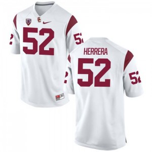 Men USC #52 Christian Herrera White Football Jersey 222562-276