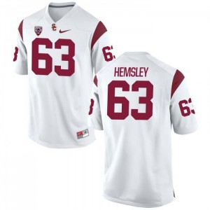 Men's USC #63 Roy Hemsley White College Jersey 269206-185