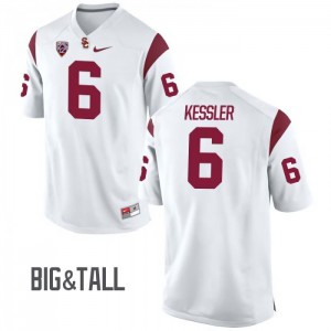 Men Trojans #6 Cody Kessler White Big & Tall Football Jerseys 570503-829