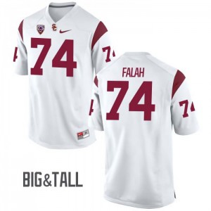 Men's Trojans #74 Nico Falah White Big & Tall Stitch Jersey 885076-266