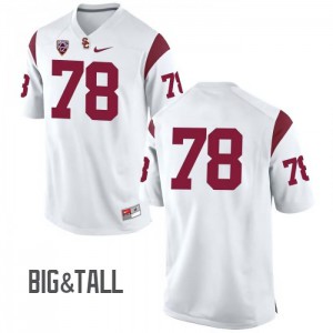 Men's USC Trojans #78 Nathan Smith White No Name Big & Tall College Jersey 725766-668