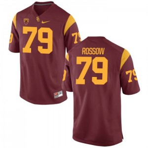 Men USC #79 Connor Rossow Cardinal College Jersey 675053-320