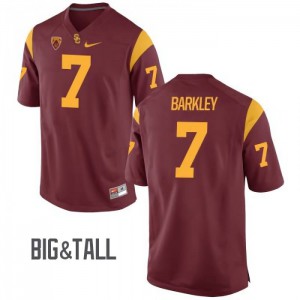 Men USC #7 Matt Barkley Cardinal Big & Tall Embroidery Jerseys 677294-699
