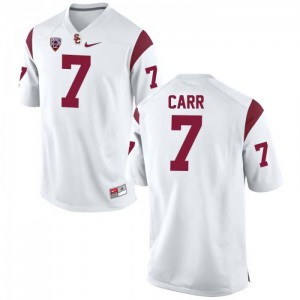 Men USC #7 Stephen Carr White Stitched Jersey 467625-976