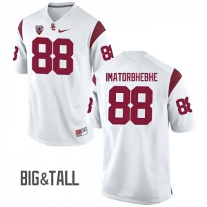 Men USC Trojans #88 Daniel Imatorbhebhe White Big & Tall Stitch Jerseys 752611-696