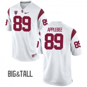 Men USC #89 Austin Applebee White Big & Tall Stitch Jerseys 911839-790