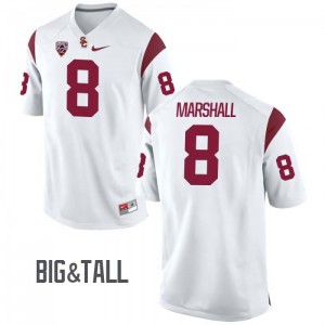 Mens USC #8 Iman Marshall White Big & Tall High School Jerseys 531094-825