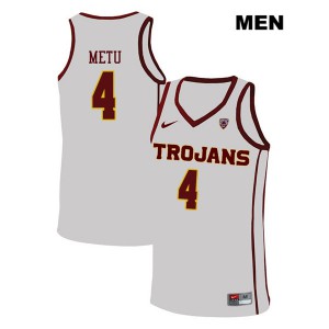 Men USC Trojans #4 Chimezie Metu White Embroidery Jersey 853522-655
