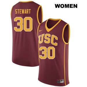 Womens USC #30 Elijah Stewart Darkred Player Jersey 407151-864
