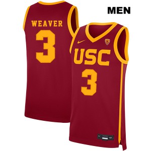Men USC #3 Elijah Weaver Red Stitched Jerseys 914738-586