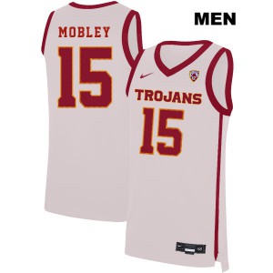 Mens USC #15 Isaiah Mobley White Alumni Jersey 369088-372