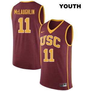 Youth USC #11 Jordan McLaughlin Darkred College Jersey 946520-912