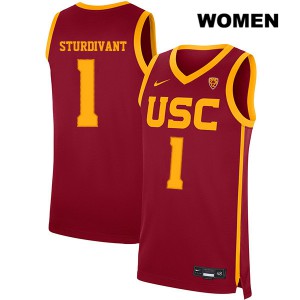 Women USC #1 Kyle Sturdivant Red Stitched Jersey 373792-827