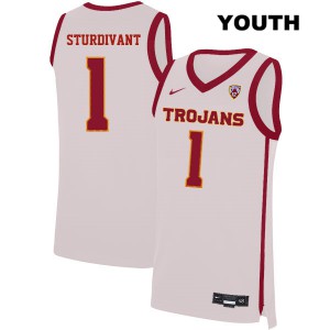Youth USC #1 Kyle Sturdivant White Basketball Jerseys 946434-460
