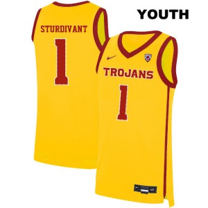 Youth USC #1 Kyle Sturdivant Yellow Alumni Jersey 572677-934