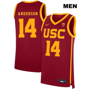 Men USC Trojans #14 McKay Anderson Red Player Jerseys 734580-403