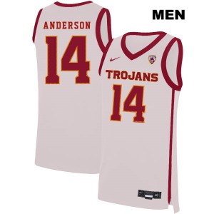 Men's USC #14 McKay Anderson White NCAA Jersey 468175-806