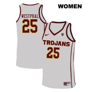 Women's Trojans #25 Paul Westphal White High School Jersey 589093-380