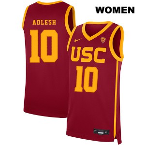 Womens Trojans #10 Quinton Adlesh Red Alumni Jersey 532939-146
