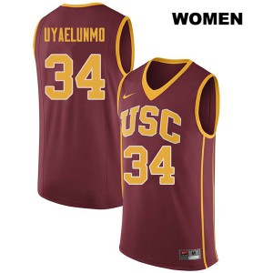 Women USC #34 Victor Uyaelunmo Darkred University Jerseys 682278-748