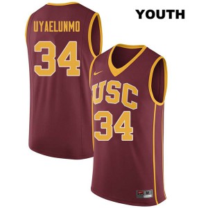 Youth USC #34 Victor Uyaelunmo Darkred Official Jerseys 404023-811