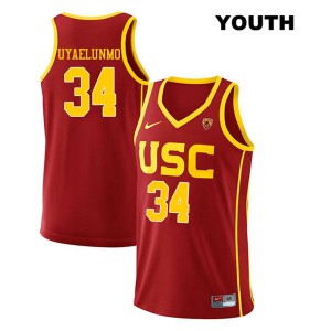 Youth USC #34 Victor Uyaelunmo Red NCAA Jerseys 149545-426