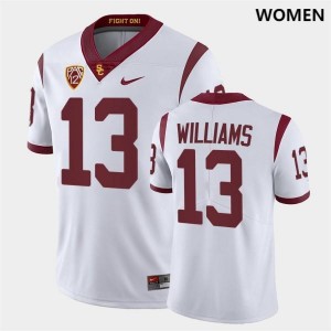 Womens Trojans #13 Caleb Williams White Alumni Jersey 243585-472