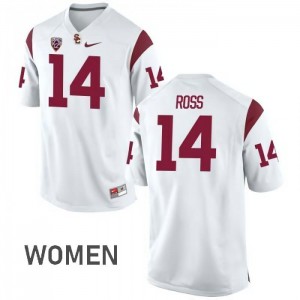 Women's USC #14 Ykili Ross White Official Jersey 590564-318