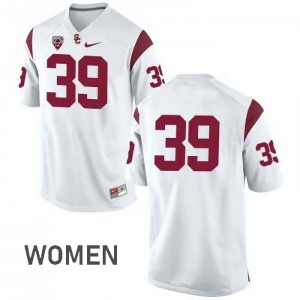 Women USC #39 Matt Boermeester White No Name Player Jersey 469383-331