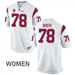 Womens Trojans #78 Nathan Smith White University Jersey 573791-294