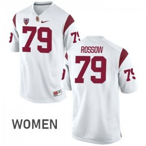 Women USC #79 Connor Rossow White Official Jerseys 596014-962