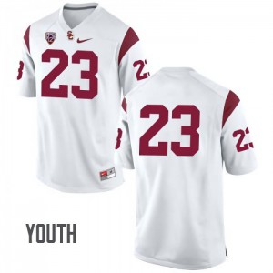 Youth USC #23 Jonathan Lockett White No Name Official Jersey 952869-268