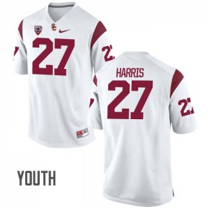 Youth USC #27 Ajene Harris White Official Jersey 516205-807