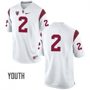 Youth Trojans #2 Adoree' Jackson White No Name NCAA Jersey 240915-572