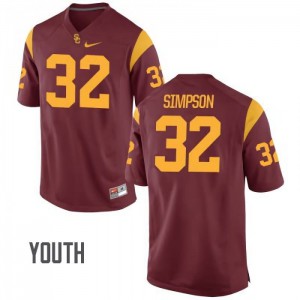 Youth USC #32 O.J. Simpson White No Name NCAA Jersey 886883-295