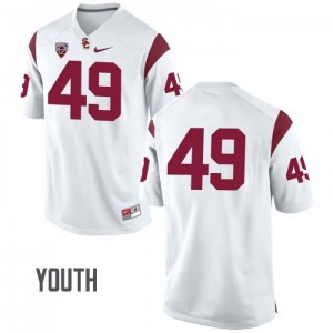 Youth USC #49 Matt Bayle White No Name Official Jersey 541544-749