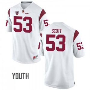 Youth Trojans #53 Kevin Scott White NCAA Jerseys 682963-617
