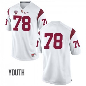 Youth USC #78 Jay Tufele White No Name University Jerseys 650366-696