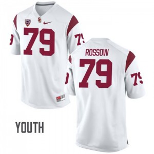 Youth USC #79 Connor Rossow White Alumni Jerseys 654404-228