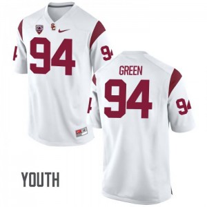 Youth Trojans #94 Rasheem Green White NCAA Jersey 751796-590