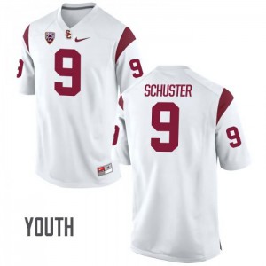 Youth USC #9 JuJu Smith-Schuster White Football Jerseys 246690-449